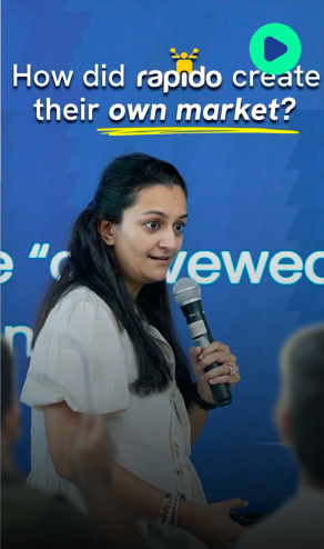 speaker discussing rapido business case study at marketing or startup event