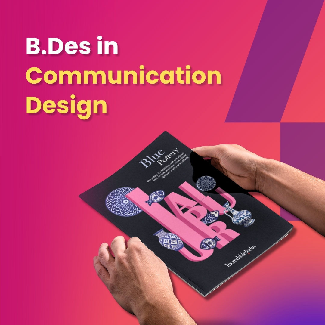 BDes Communication Design program showcasing creative print design and visual storytelling in graphic design work