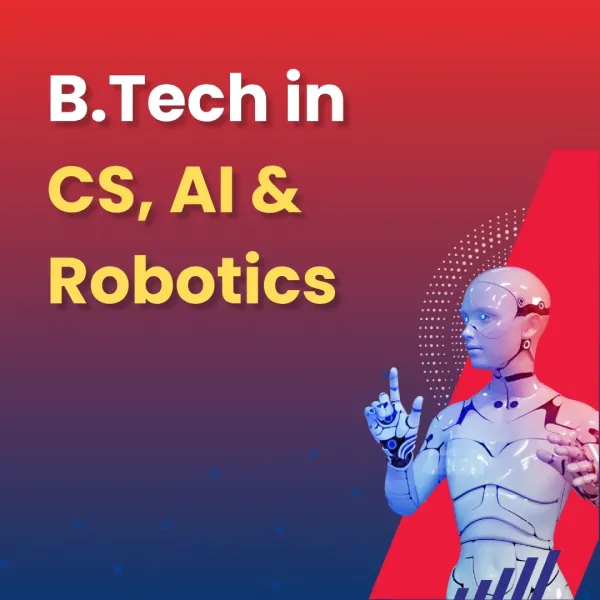 BTech AI and Robotics program showcasing humanoid robot technology