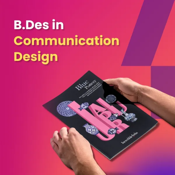 BDes Communication Design program showcasing creative print design and visual storytelling in graphic design work