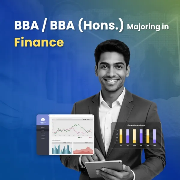 BBA Business Analytics program students gaining hands-on experience in data analysis and technology