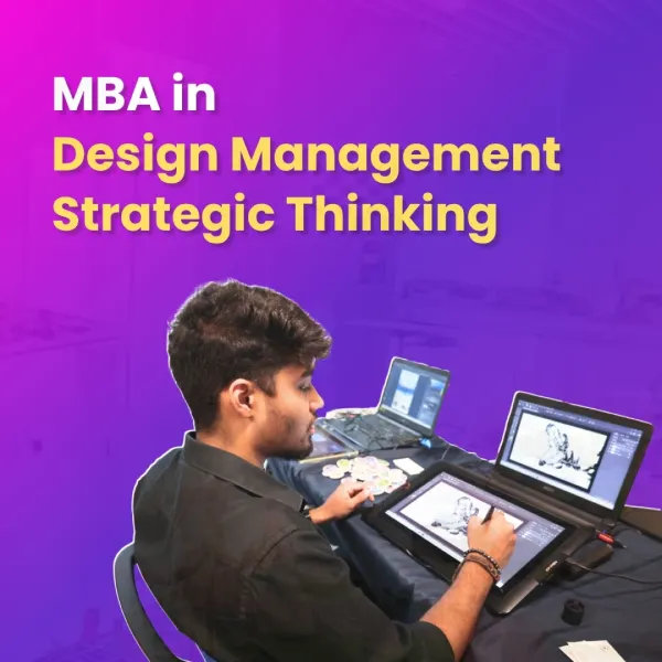 MBA Design Management and Strategic Thinking program with digital design and creative workflow