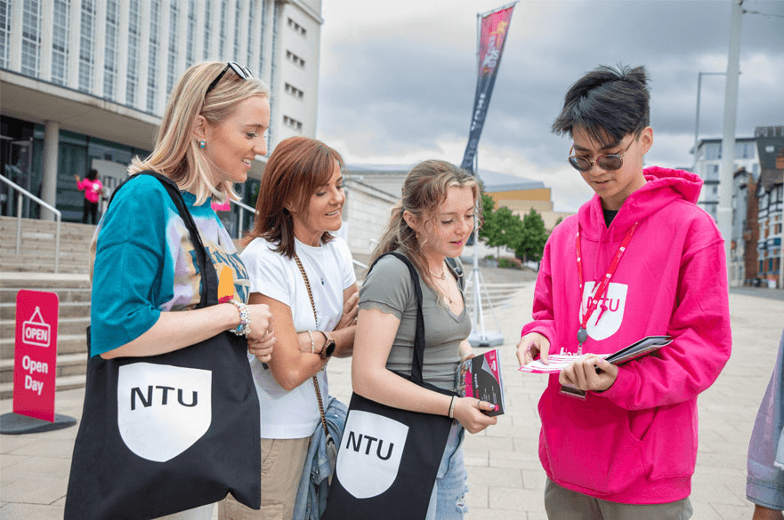 Students on campus