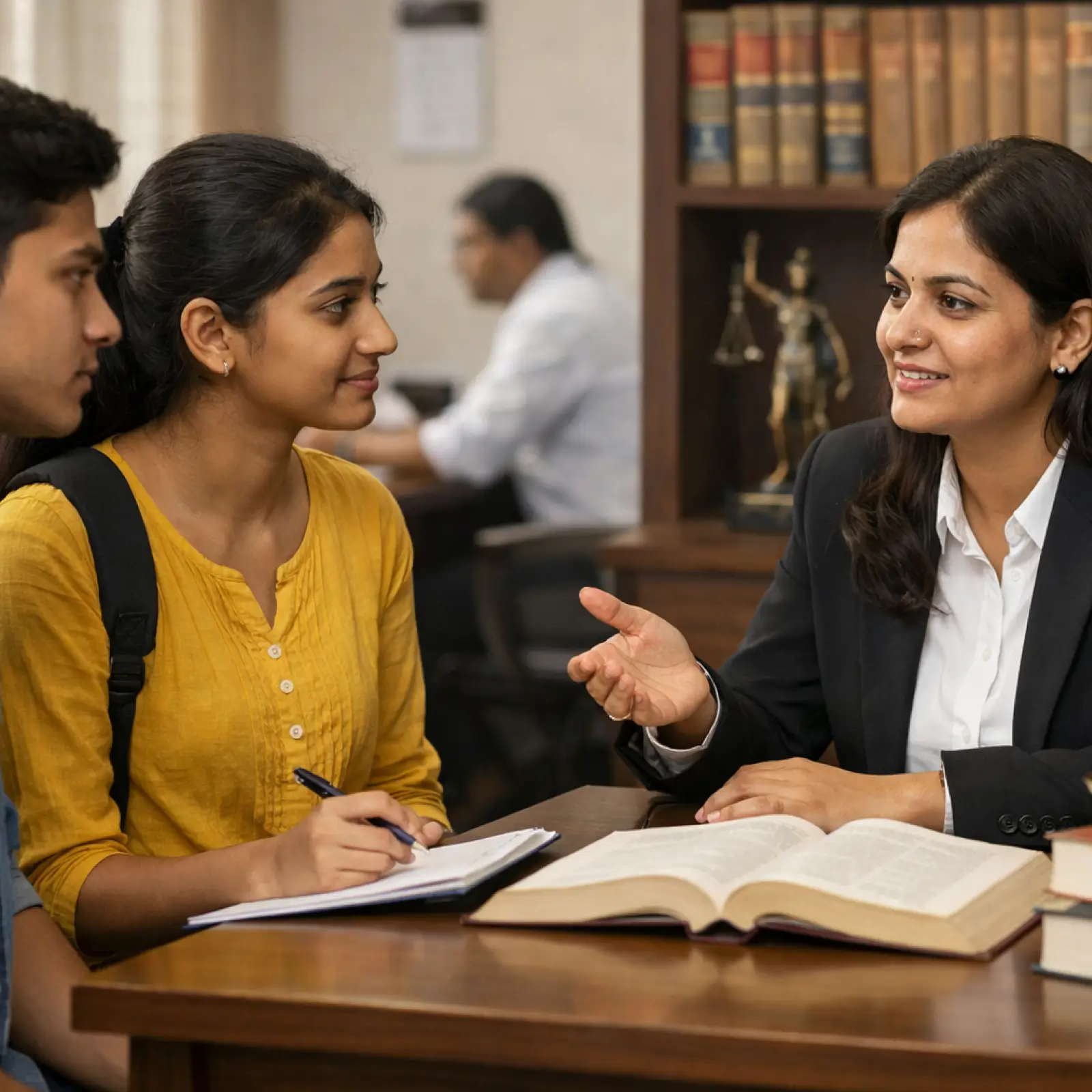 Full roadmap infographic showing how to become a lawyer in India after 12th through integrated and postgraduate LLB routes