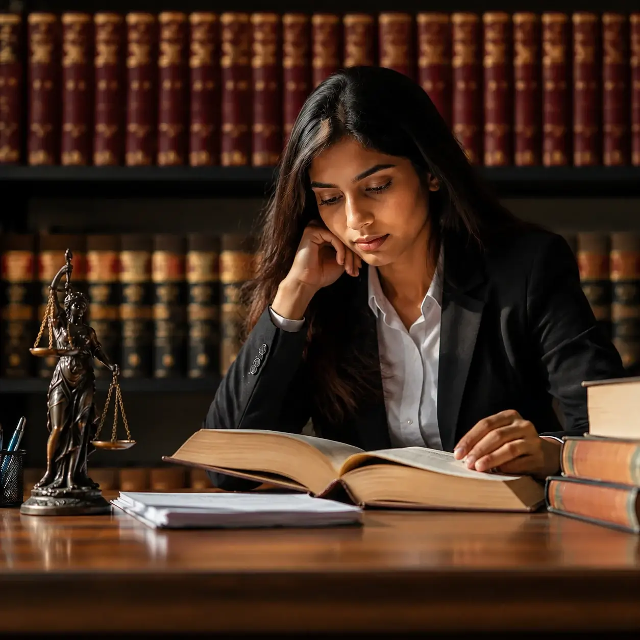 Infographic showing types of law degrees in India including BA LLB, BBA LLB, BCom LLB, three-year LLB law degree, and LLM with key differences
