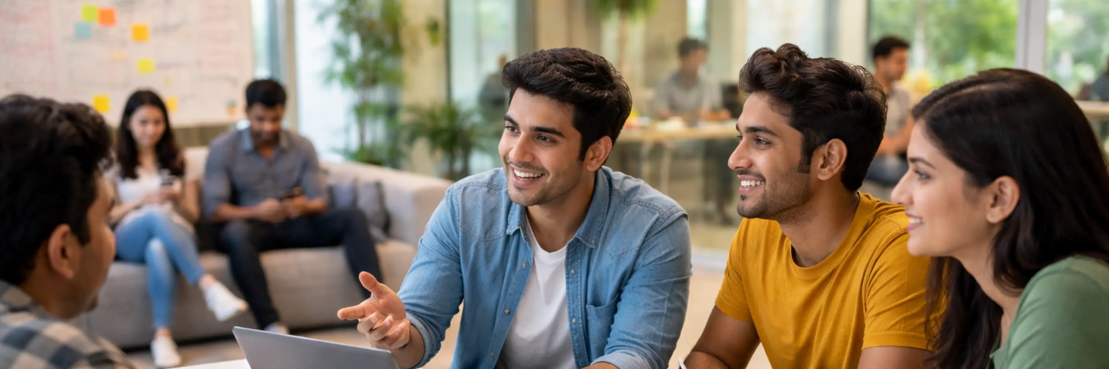 Students practicing entrepreneurial thinking in education environment