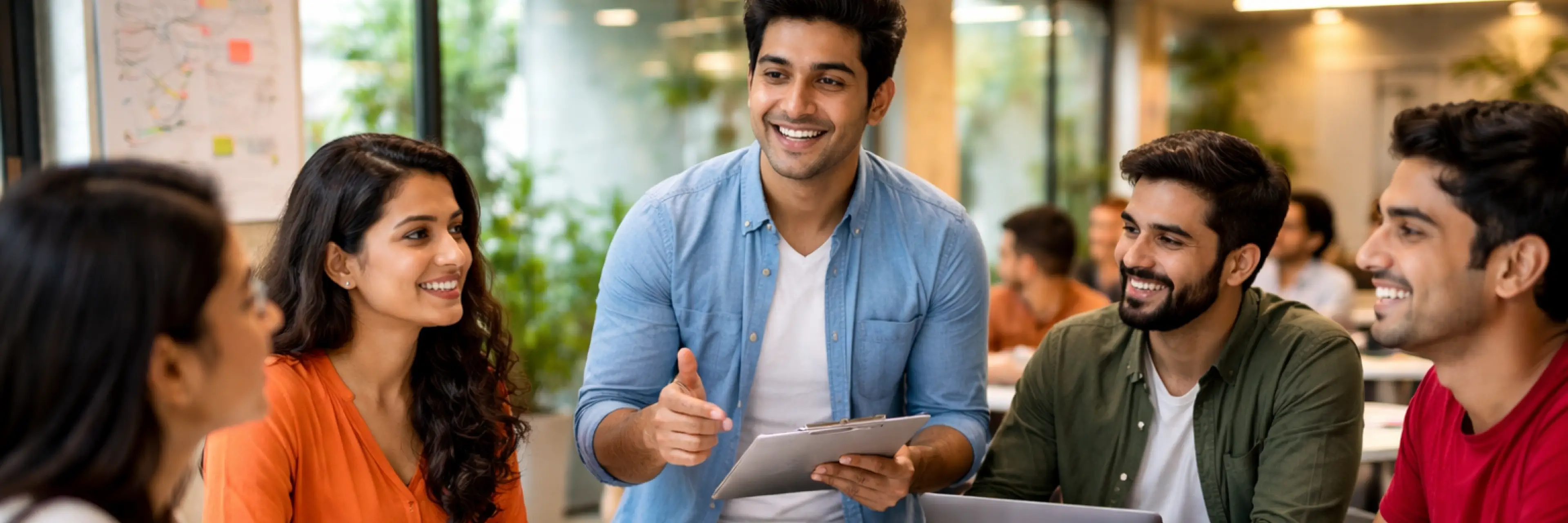 Student entrepreneur learning entrepreneurship training skills including leadership, innovation, startup planning, and business strategy at Atlas University India.