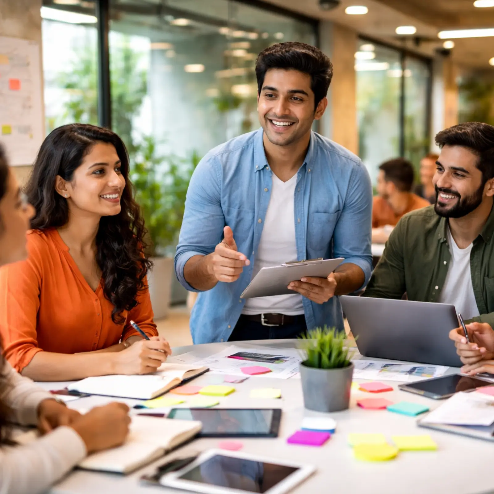 Student entrepreneur learning entrepreneurship training skills including leadership, innovation, startup planning, and business strategy at Atlas University India.