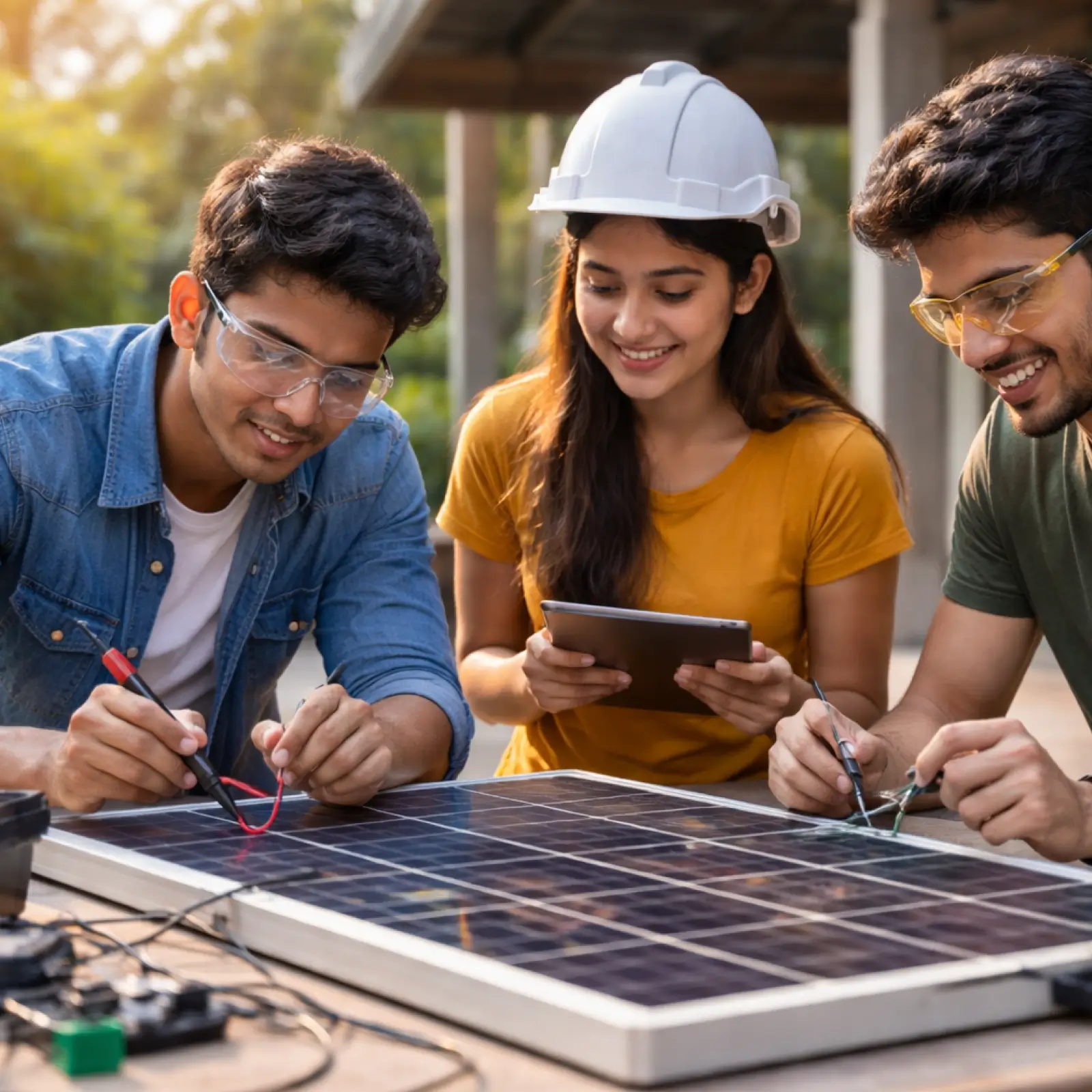 students gaining experiential learning benefits through projects