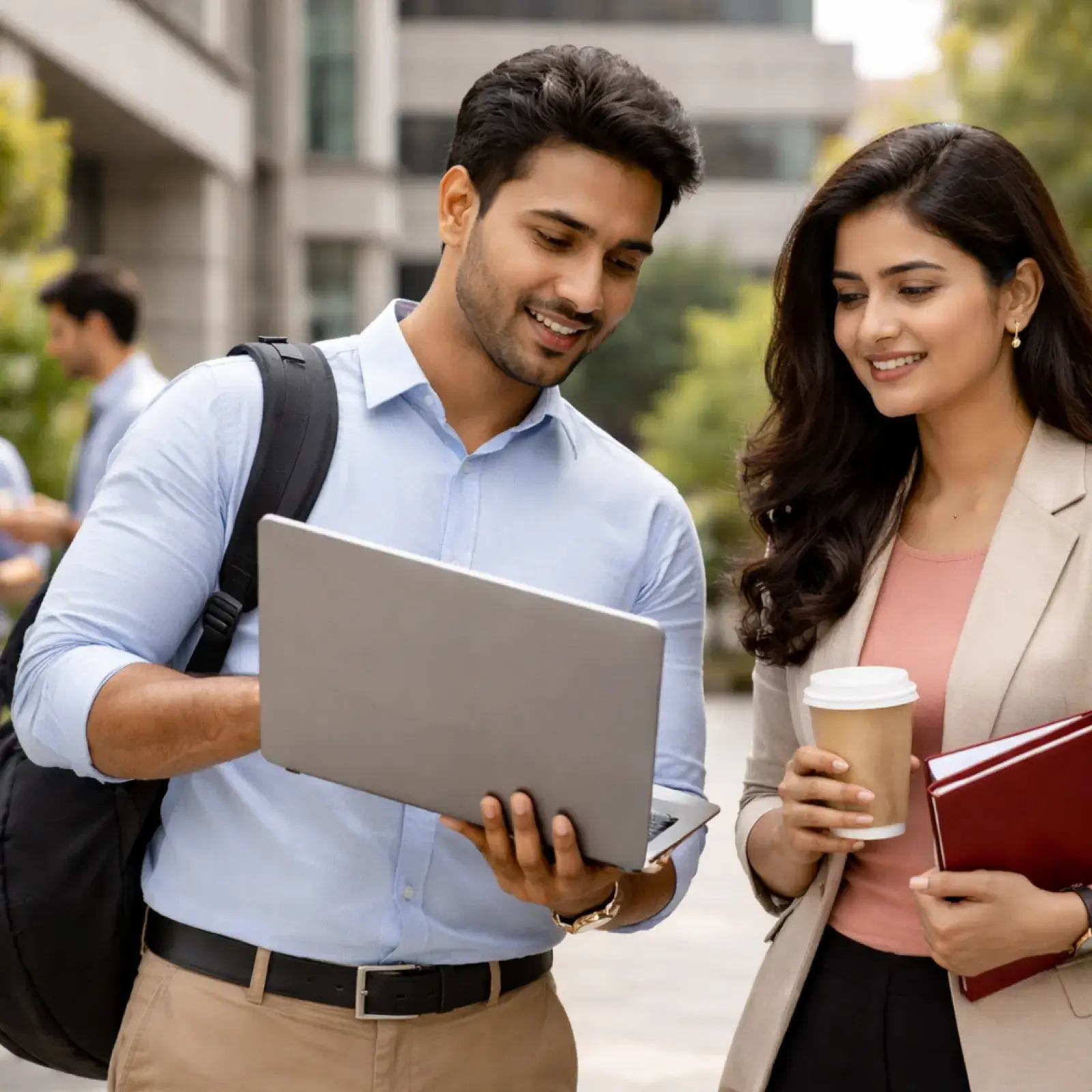Comparison chart showing career growth paths for MBA with AI versus traditional MBA programs