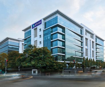 The ATLAS SkillTech University campus building in Mumbai
