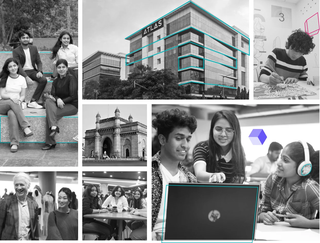 Red square decorative shape