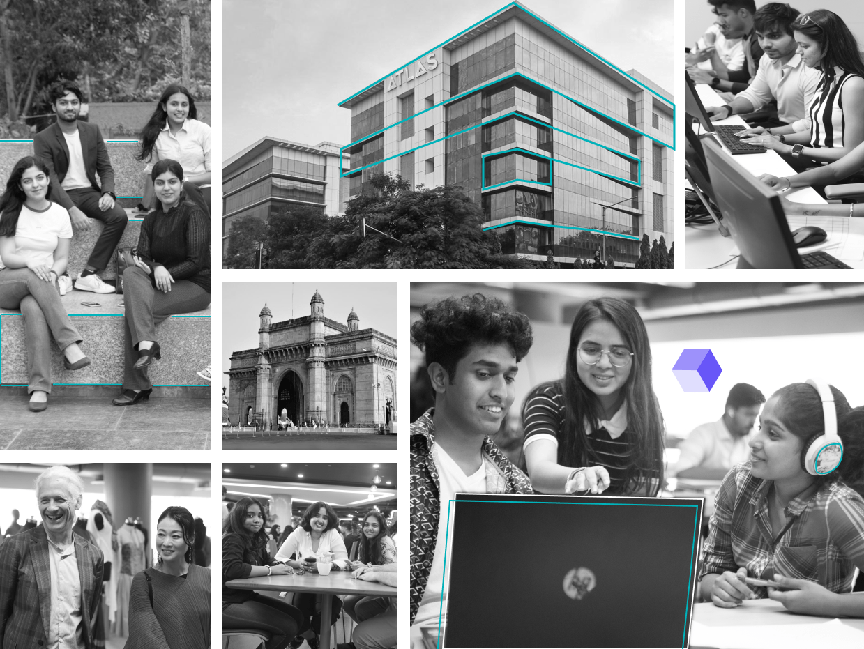 Red square decorative shape