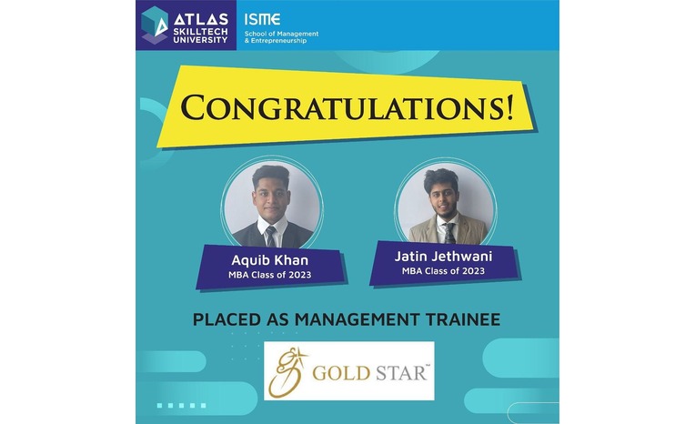 ATLAS | ISME Students secure a placement at Gold Star