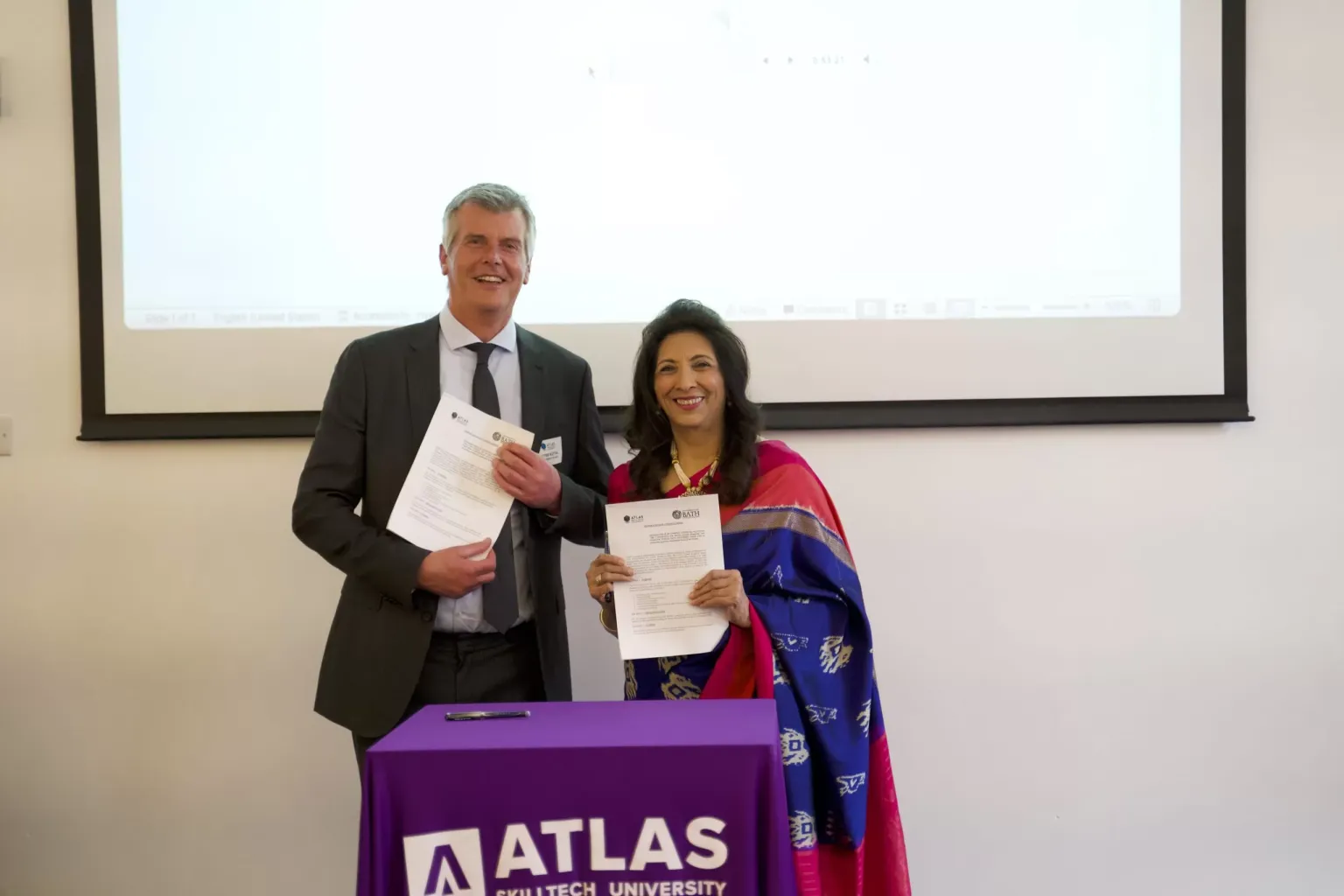 ATLAS SkillTech University signs an MoU with the University of Bath and University of Bristol (UK)