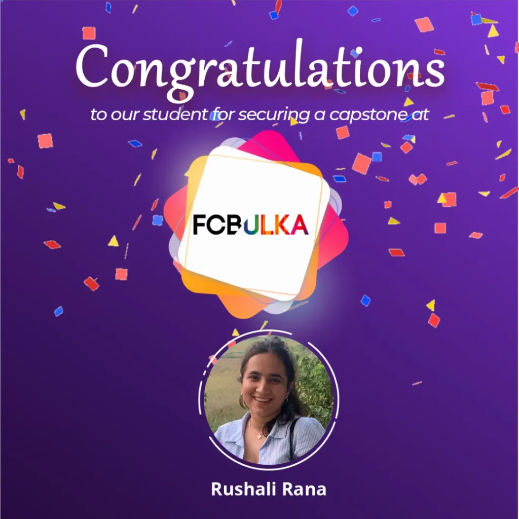 Rushali Rana secures a capstone at FCB Ulka!