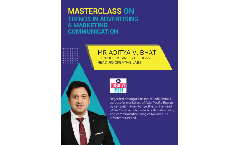 The Head of Jio Creative Labs conducts a masterclass for ATLAS students