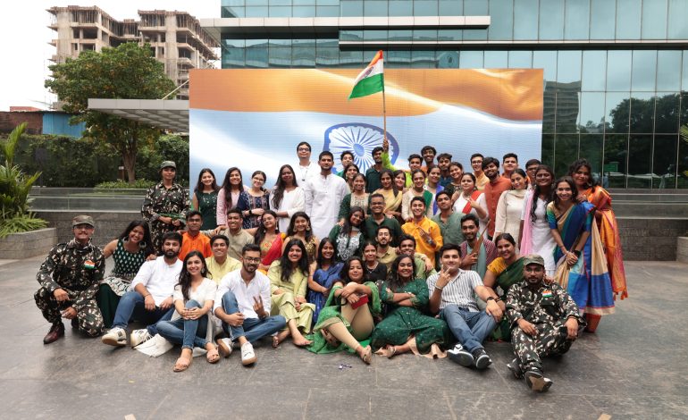 Celebrating India’s 77th Independence Day at ATLAS SkillTech University: A Day of Unity, Service and Inspiration