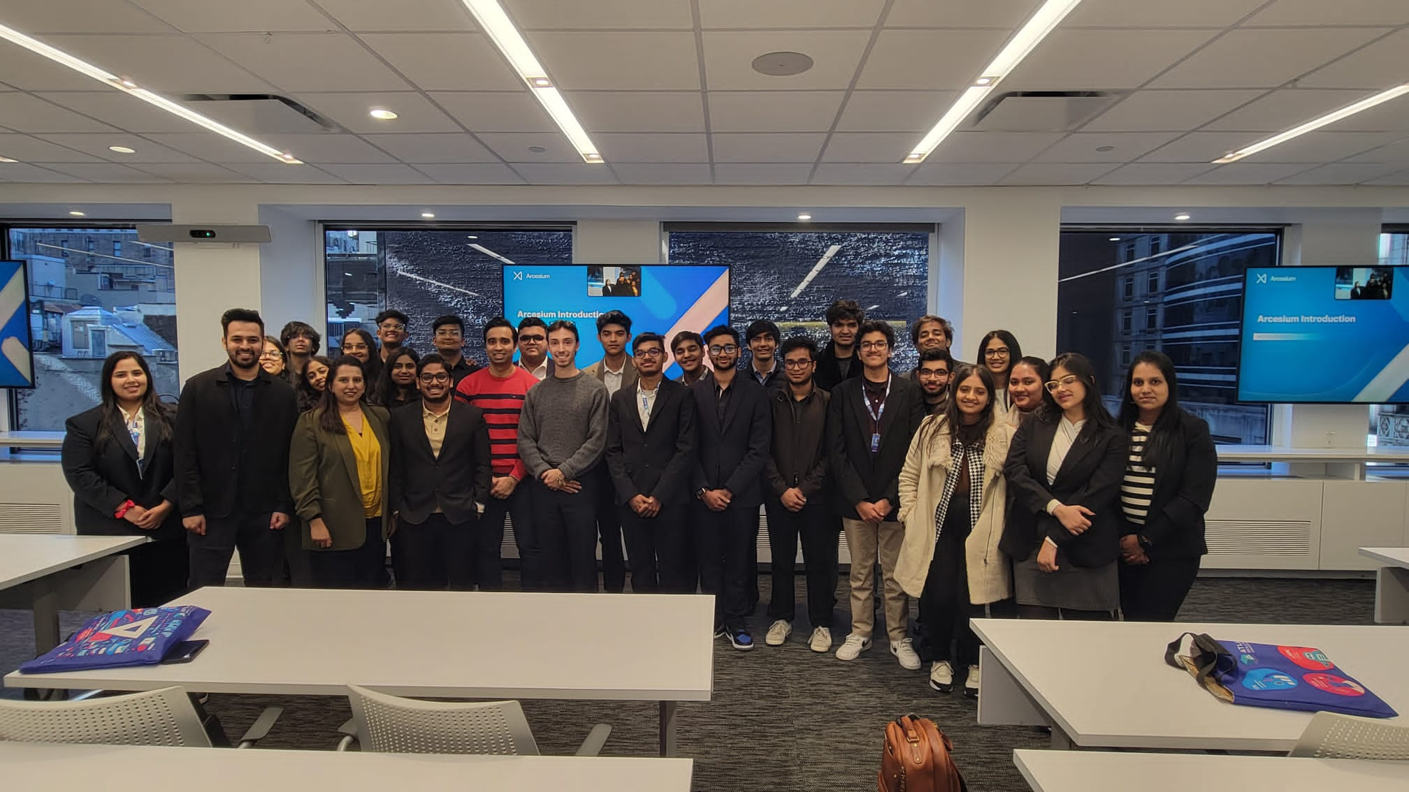 ATLAS Students’ Insightful Journey at Arcesium, New York: Navigating Advanced Finance and AI Integration