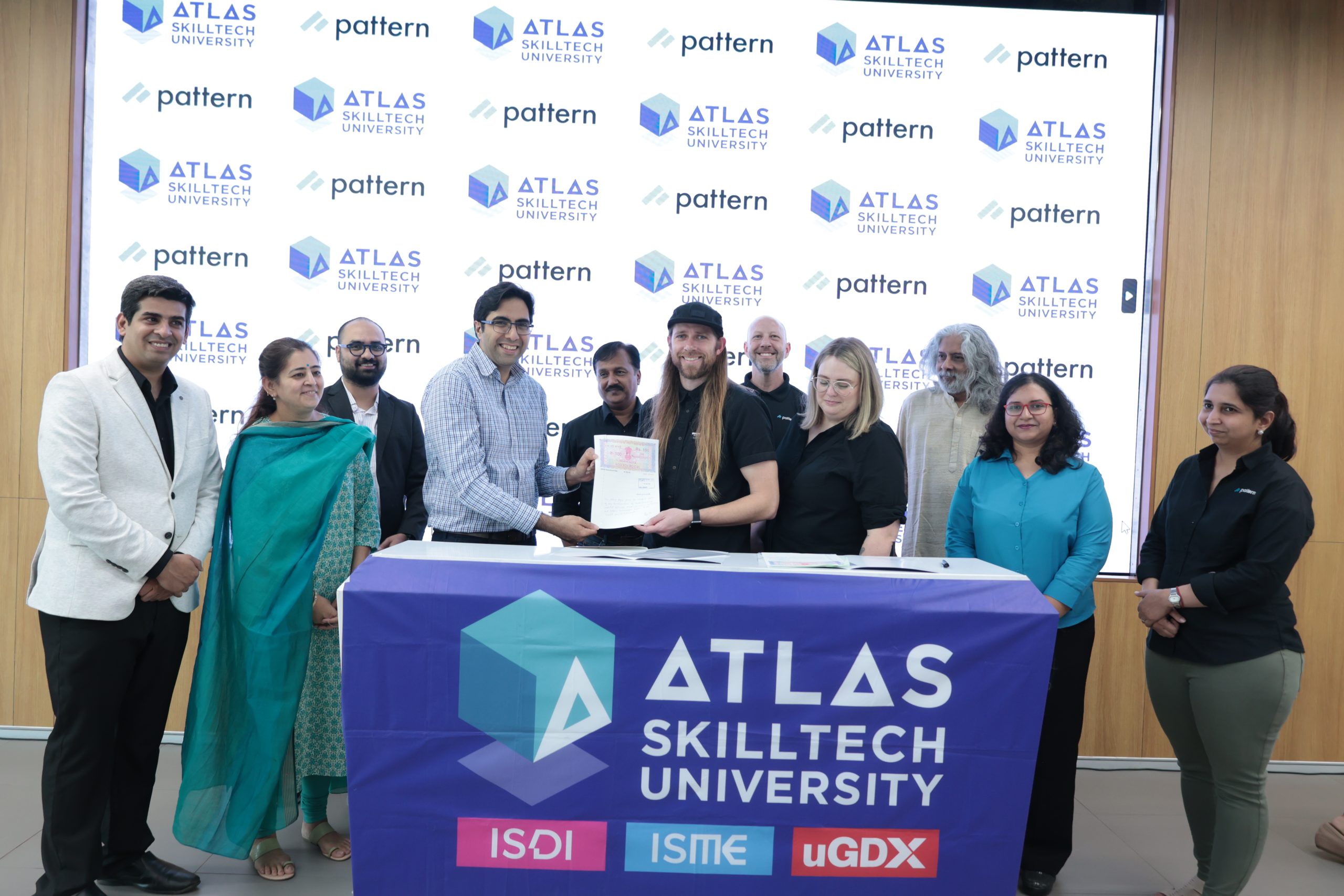 ATLAS SkillTech University’s MoU with Pattern Marks New Horizons in Internships, Placements and Research