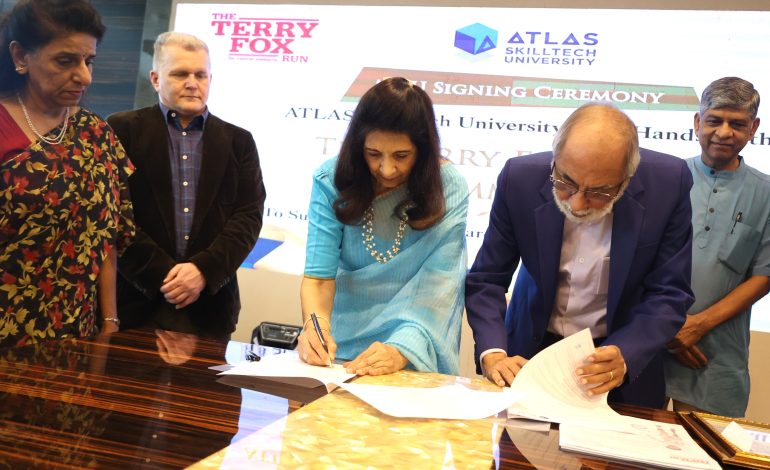 ATLAS and Terry Fox India Join Hands to Support Cancer Research, MoU Signed for Social Impact Projects