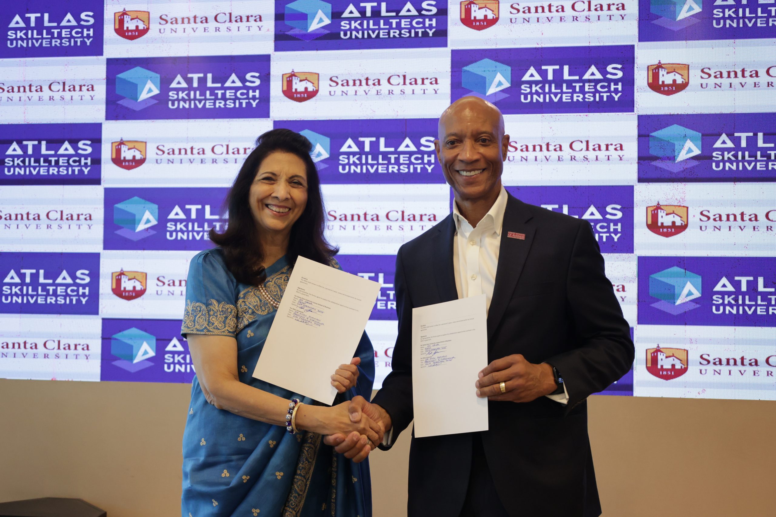 ATLAS SkillTech University Signs MoU with Santa Clara University to Forge Global Academic Partnership