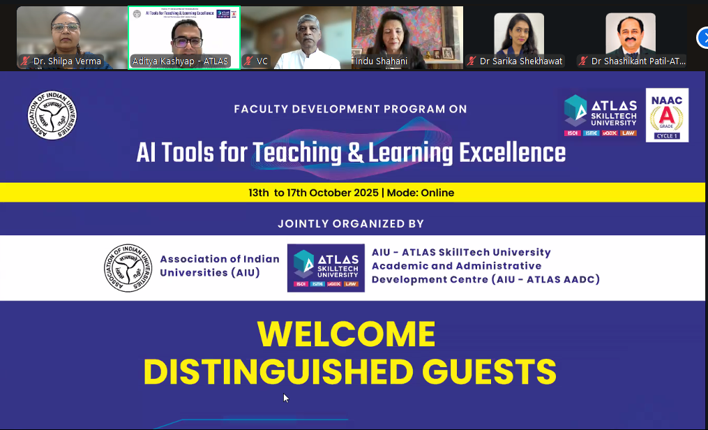 AI Tools for Teaching & Learning Excellence: A Transformative Week at ATLAS SkillTech University