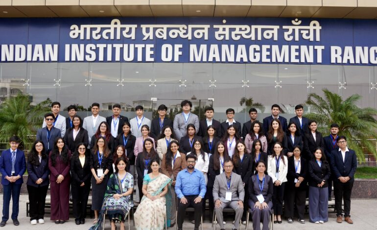 ATLAS ISME Students Experience Transformative Learning at IIM Ranchi Summer School