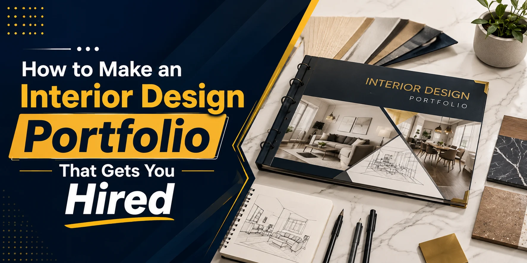 Interior design portfolio guide for bachelor of interior design students