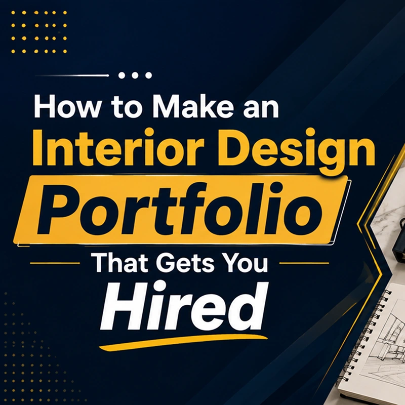 Interior design portfolio guide for bachelor of interior design students