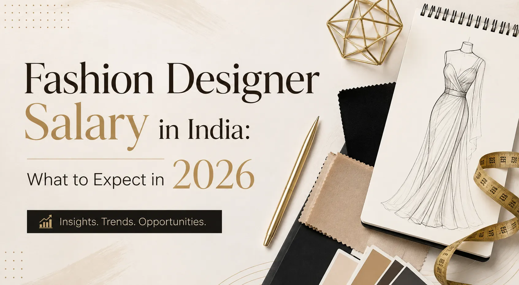 Fashion designer salary in India 2026 from fresher to creative head