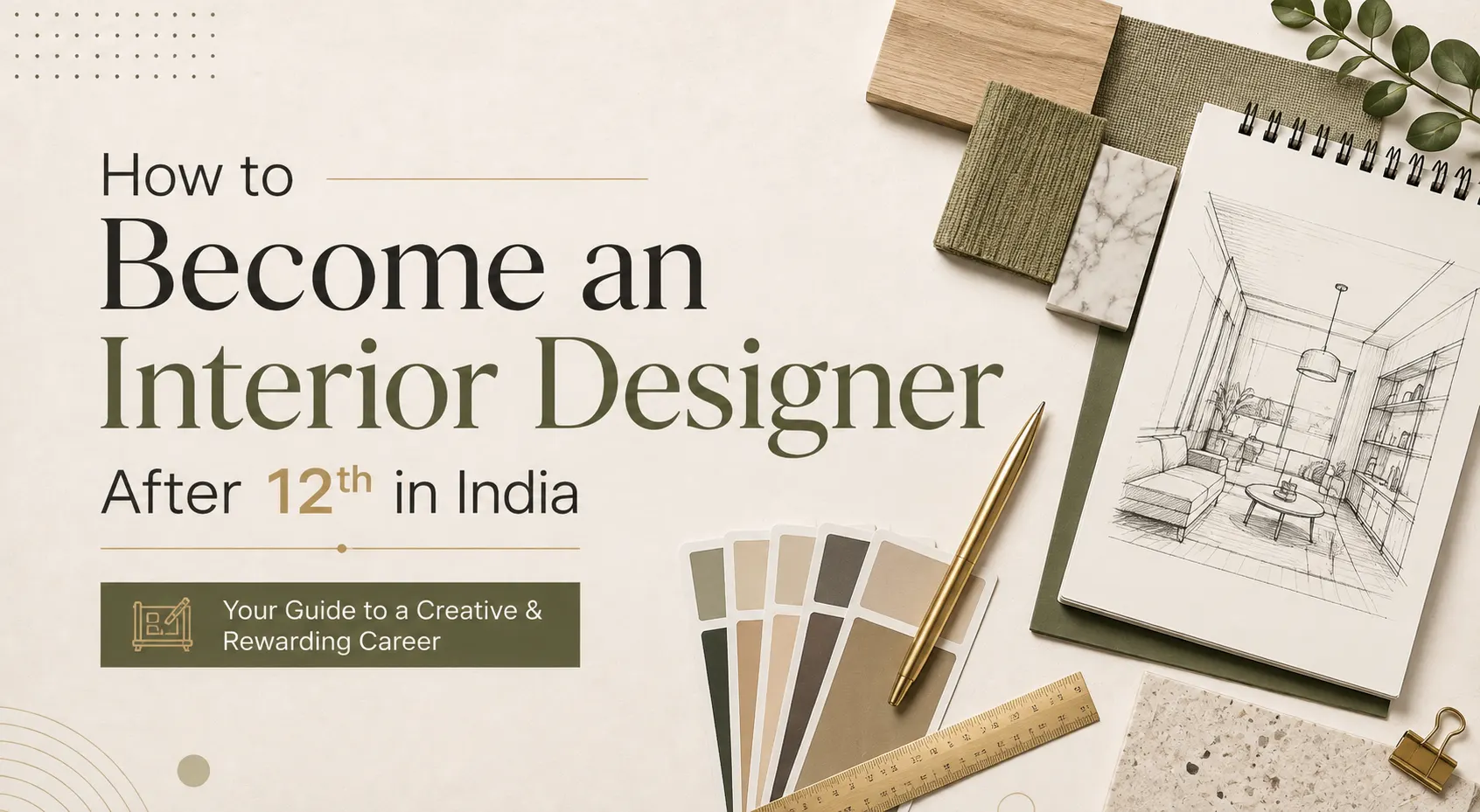 How to become an interior designer after 12th in India pathway guide