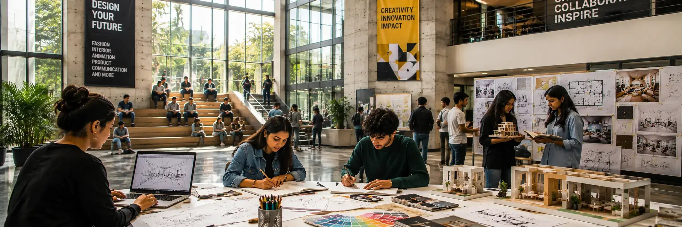 Design school in Mumbai 2026 overview covering fashion interior animation design
