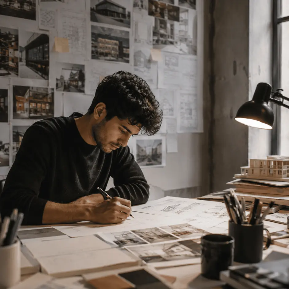 Infographic showing the best design schools in the world including Parsons School of Design, University of Arts London, and SCAD University with key strengths