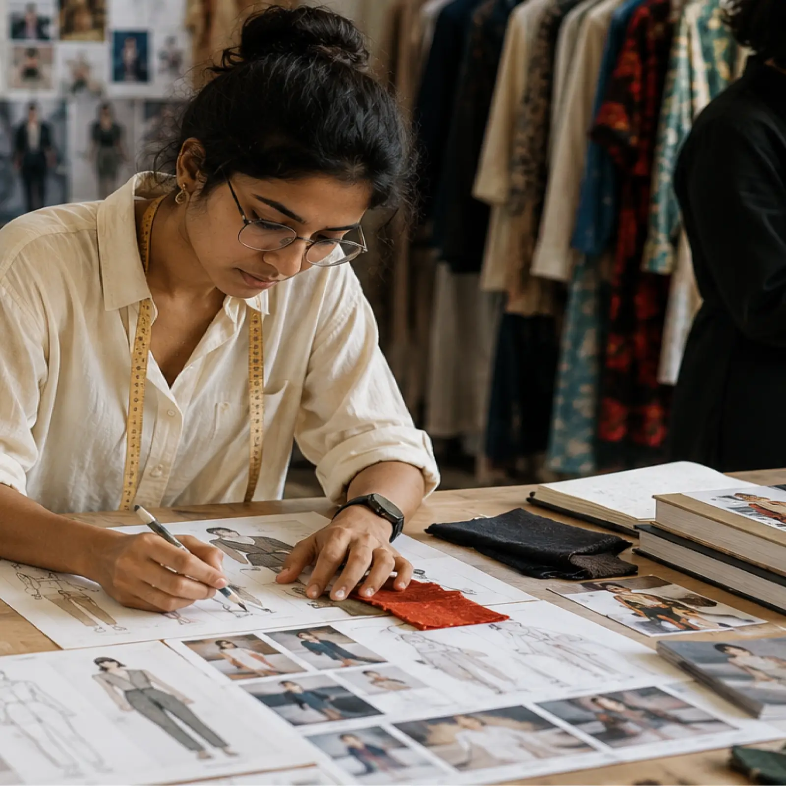 Infographic showing what a fashion styling degree trains students to observe beyond aesthetics including narrative, culture, and visual communication