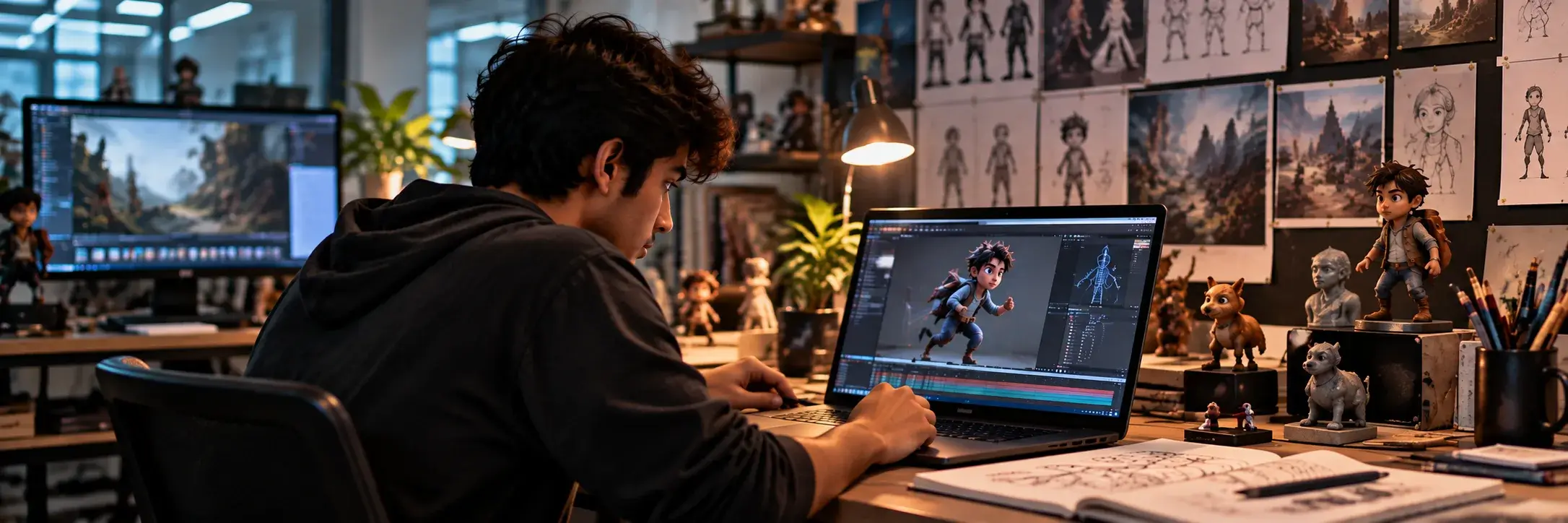 structure for an animation portfolio showreel including strongest work first and project order