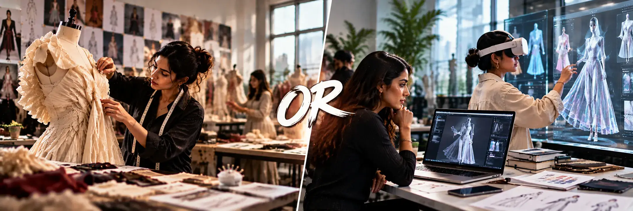 Students exploring fashion-tech careers after a technology-focused degree