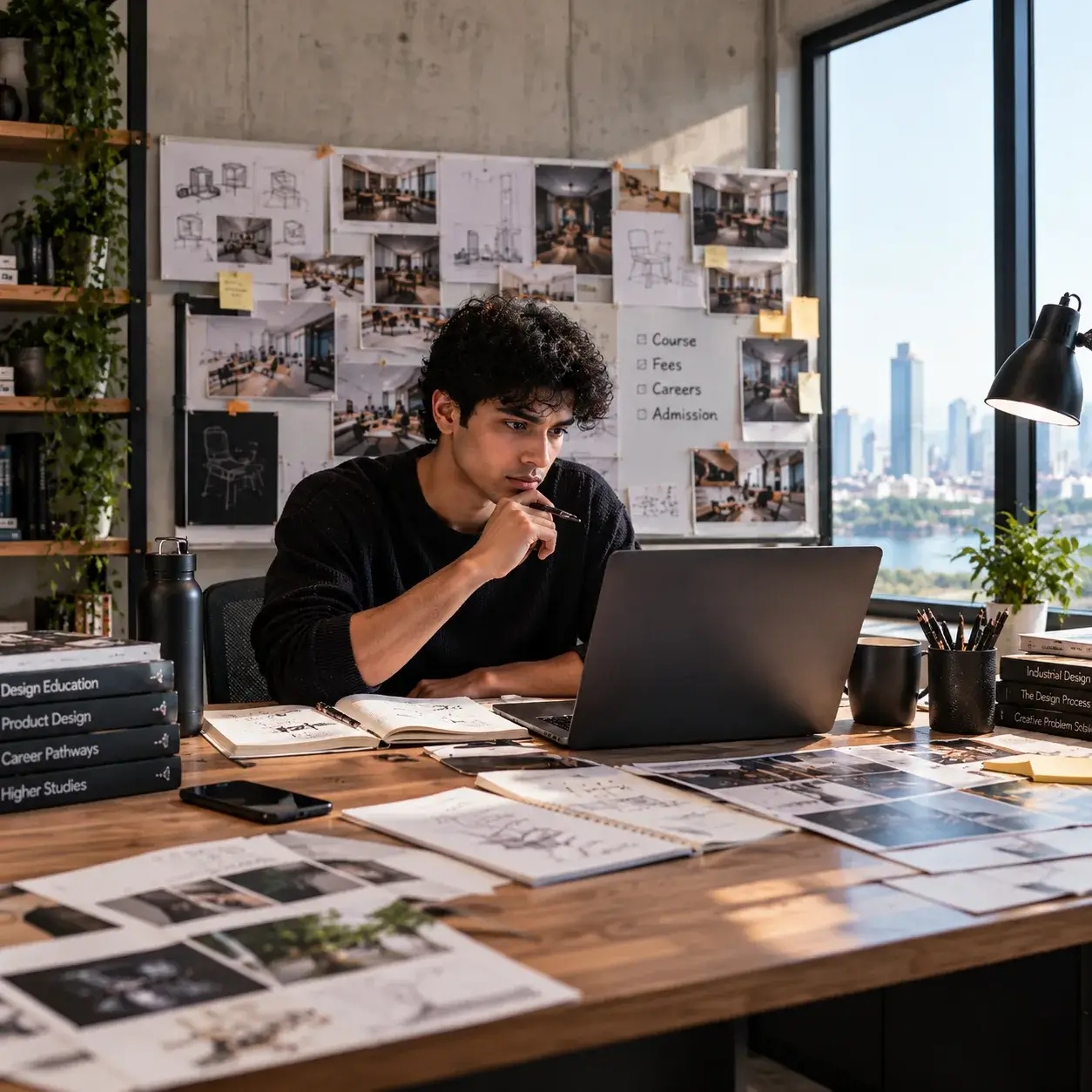A service design blueprint mapping customer actions, frontstage and backstage processes
