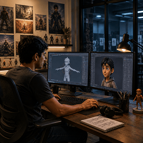 BA in animation and graphic design 3D jobs in India 2026 overview