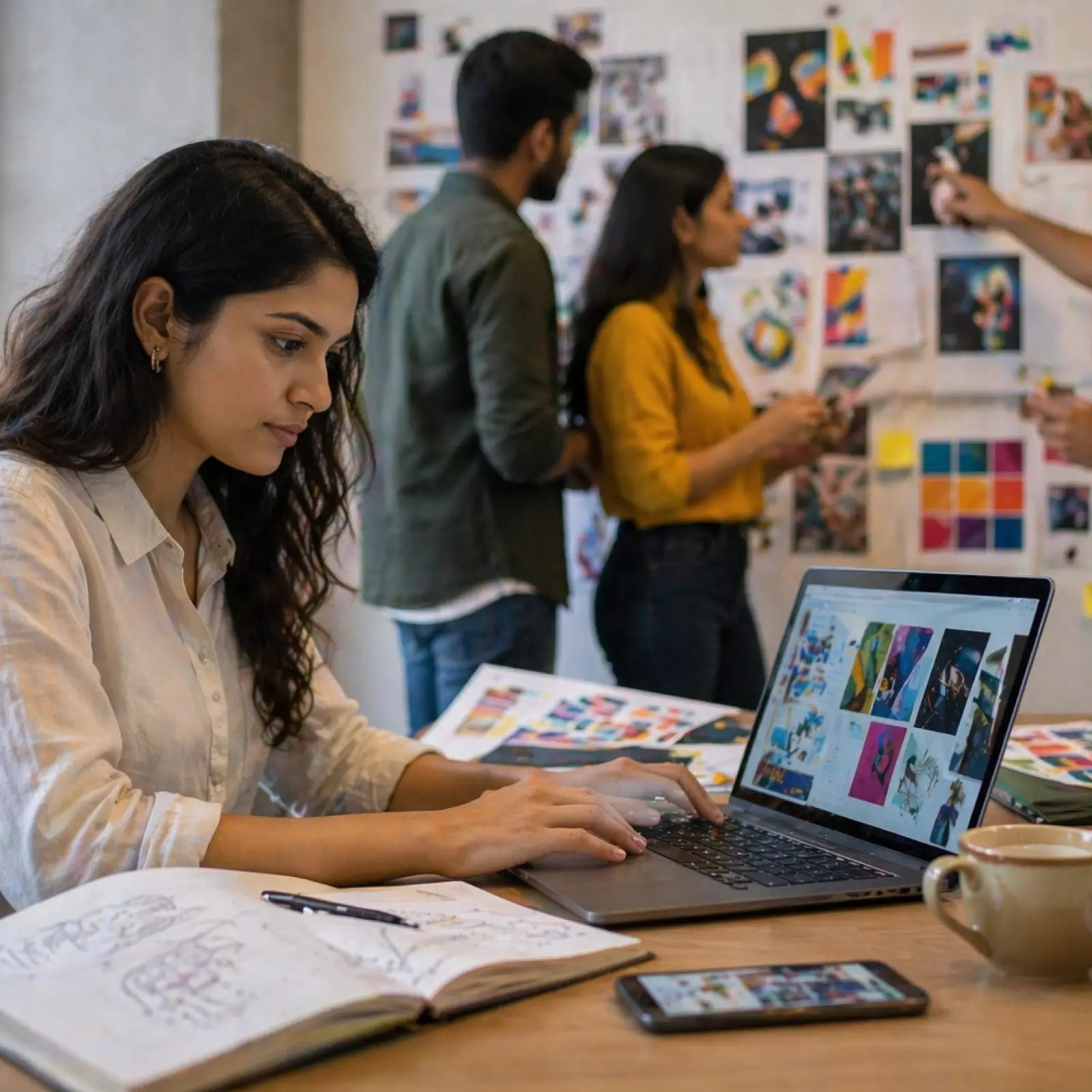 Infographic showing top career roles for BBA branding and advertising graduates in 2026