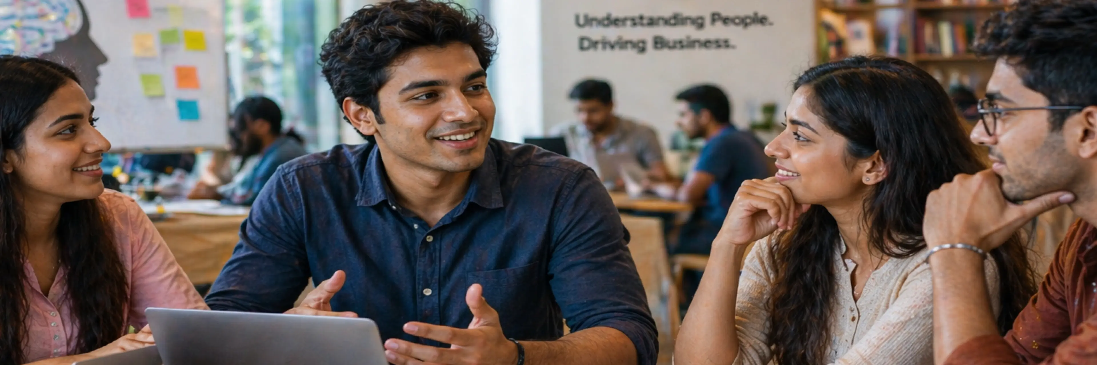 Infographic explaining what a BBA in Business Psychology degree covers in India