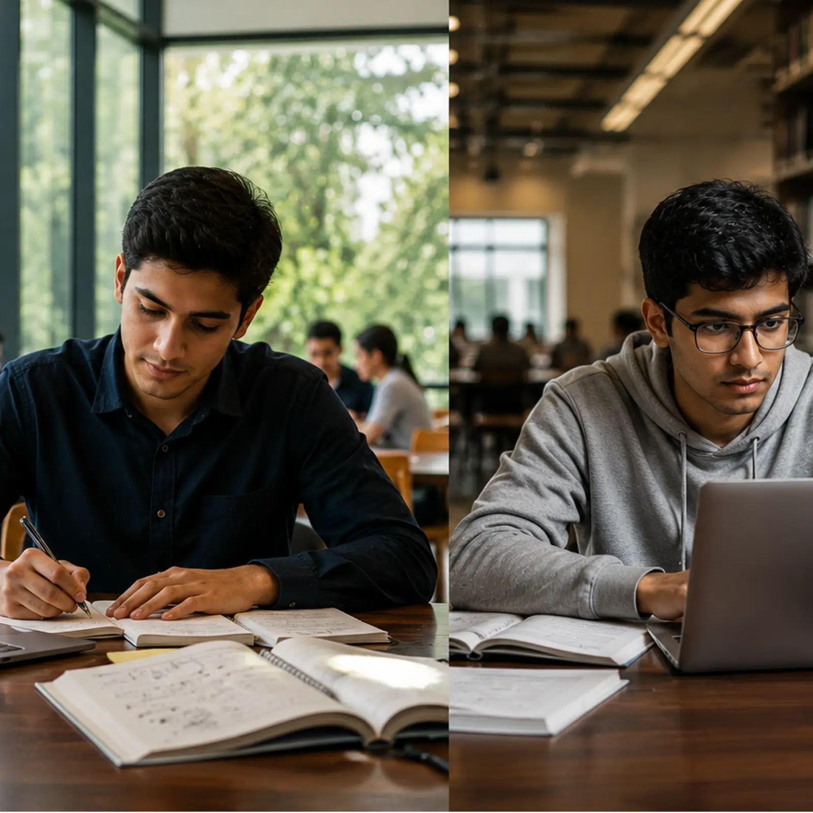 comparing BBA in AI and B tech in artificial intelligence across thinking style, curriculum, and career.