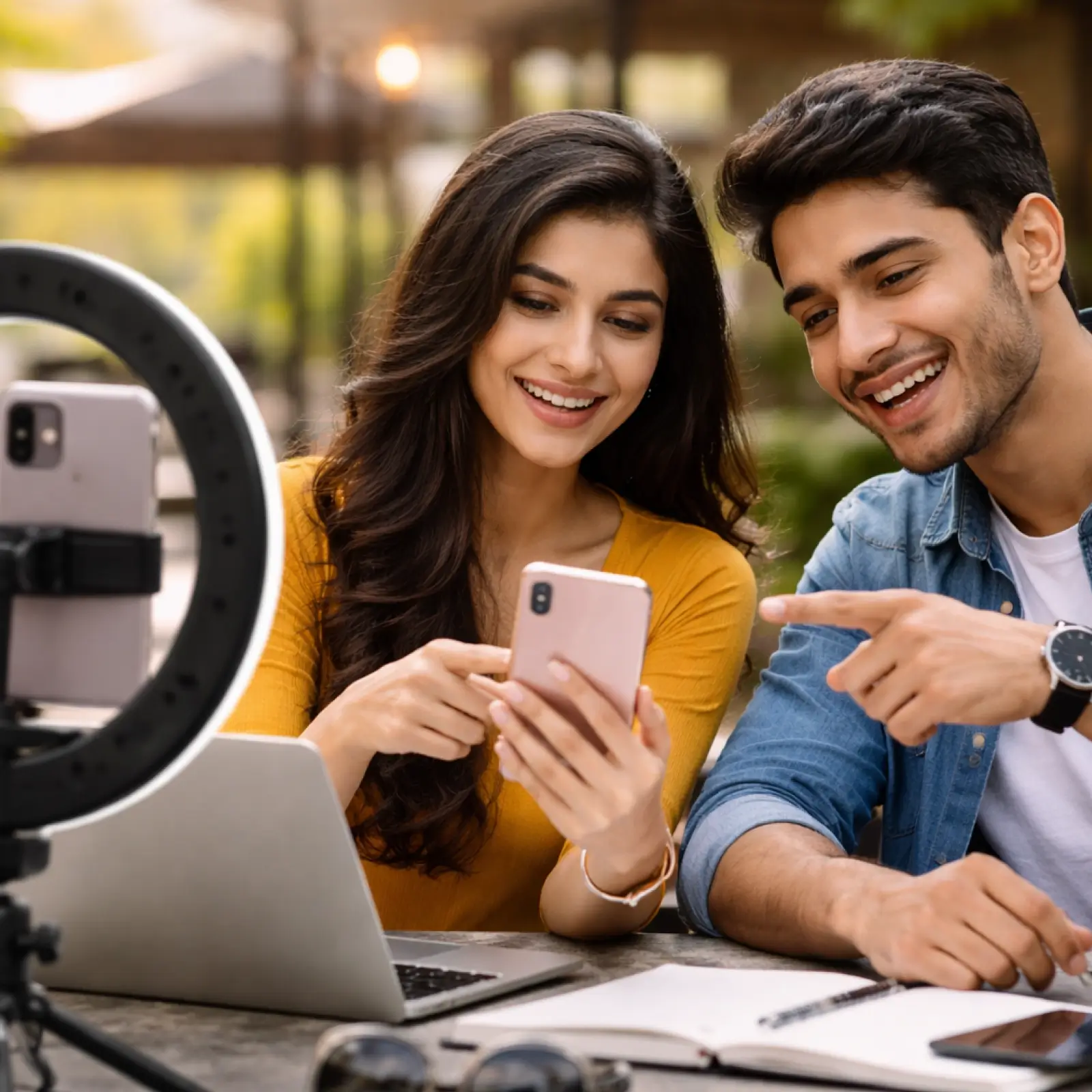 Overview infographic showing how a BBA in digital marketing connects to the creator economy on Instagram and YouTube