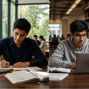 comparing BBA in AI and B tech in artificial intelligence across thinking style, curriculum, and career.