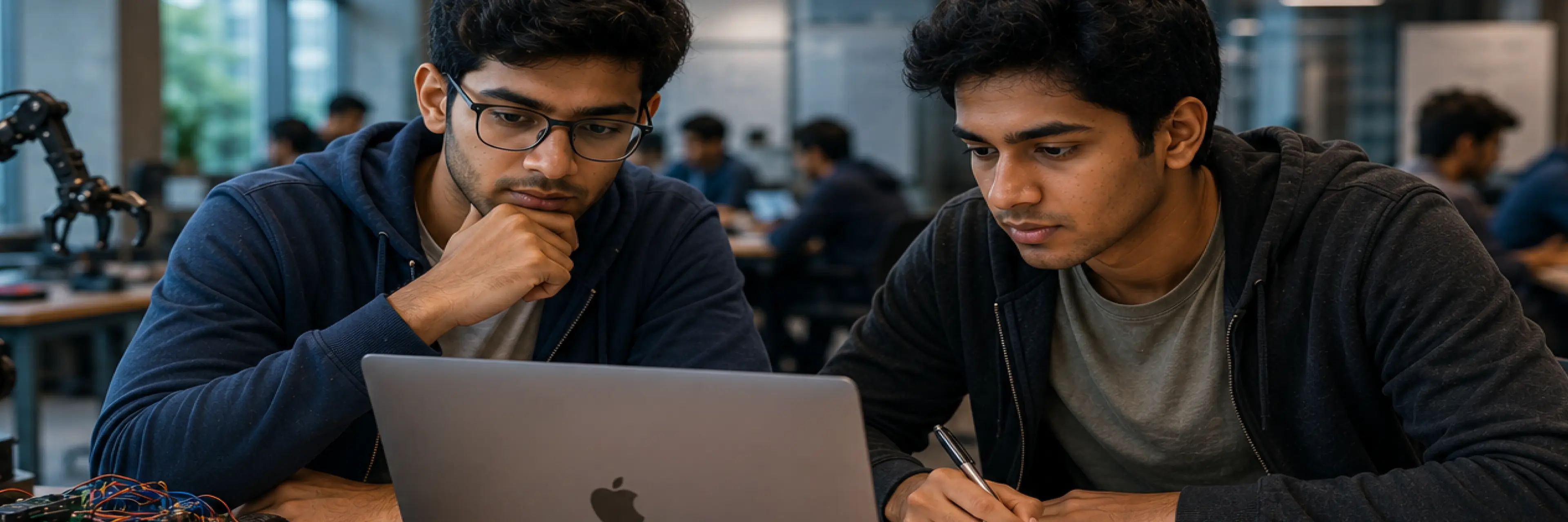 Infographic comparing BTech IT and BTech CSE programmes across curriculum, careers, and salary