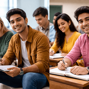 Infographic comparing BSc Computer Science abroad vs India across career outcomes