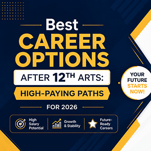 best career options after 12th arts in 2026 including law, design, business, psychology, media, and UX research