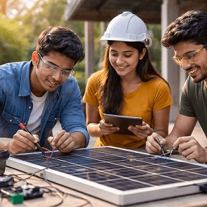 students gaining experiential learning benefits through projects