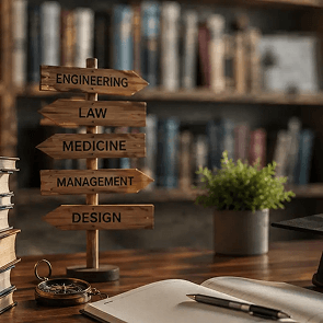 how career guidance for students helps navigate career options after 12th across  business, design, technology, media, and social sciences