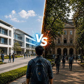 difference between deemed university and private university in India overview